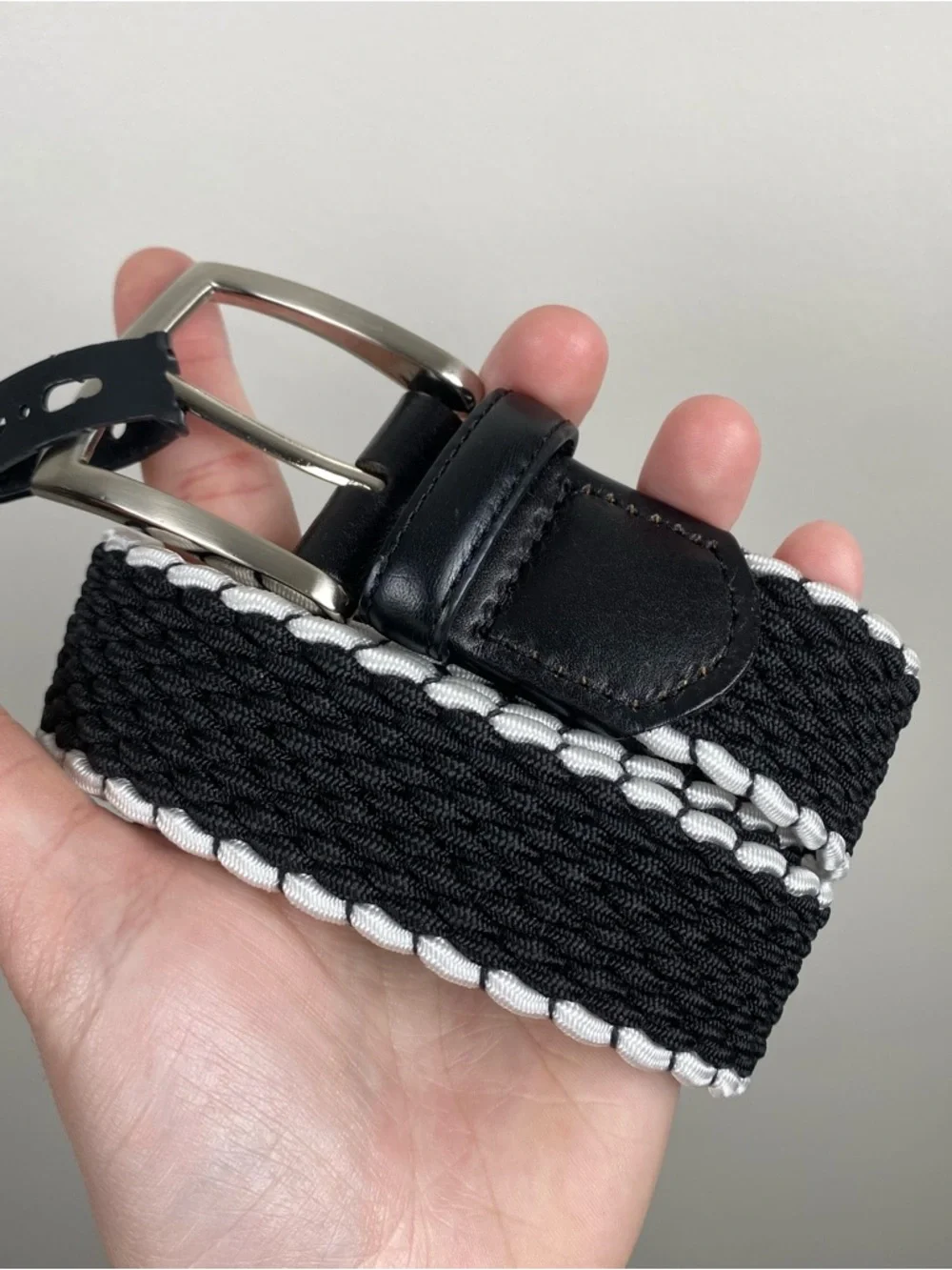 NWT Walter Hagen Men's Black Basket Weave Golf Belt size XL